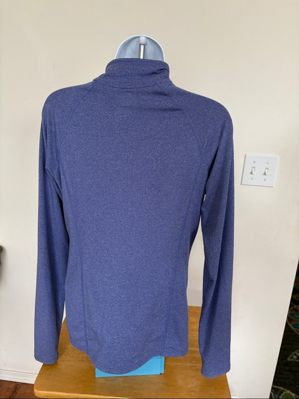REI Co-op Heathered Blue Long-Sleeve Pullover Size Small - Picture 3 of 12